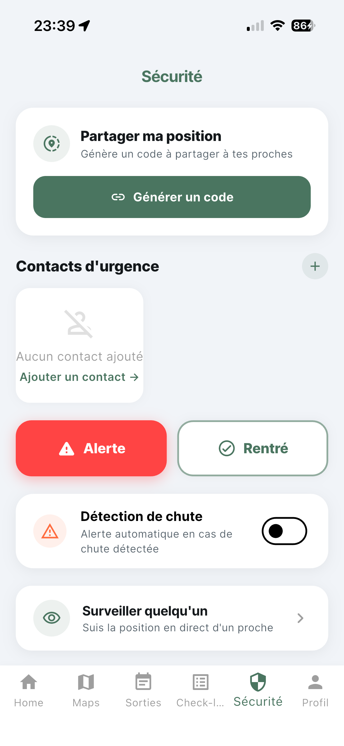 WildNav Sécurité